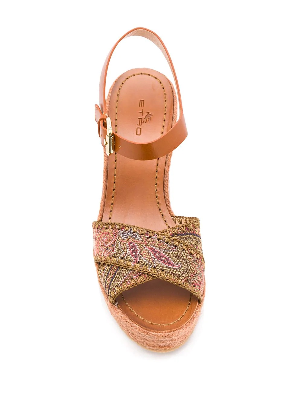 paisley-strap sandals - 4