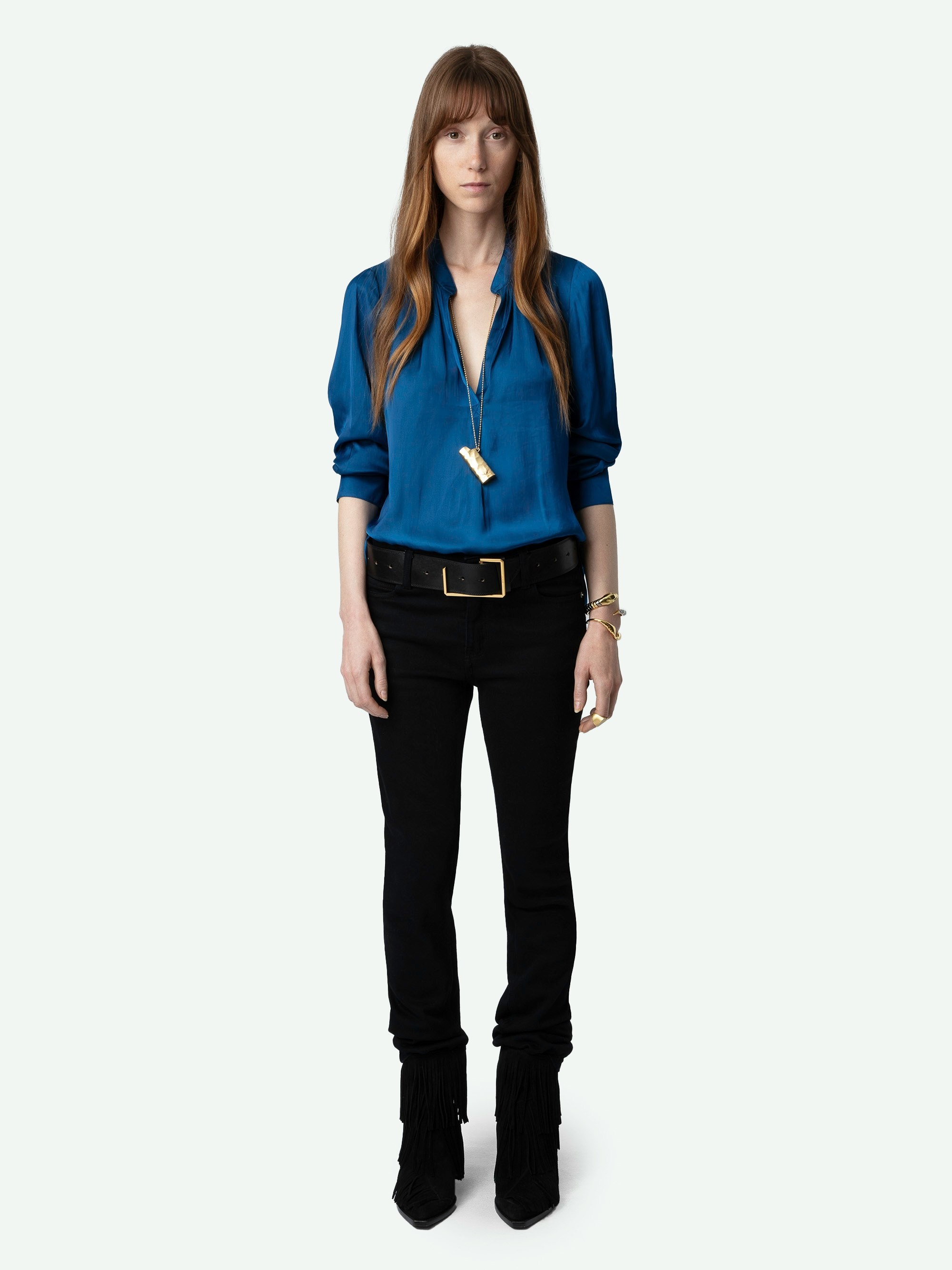 Tink Satin Blouse - 2
