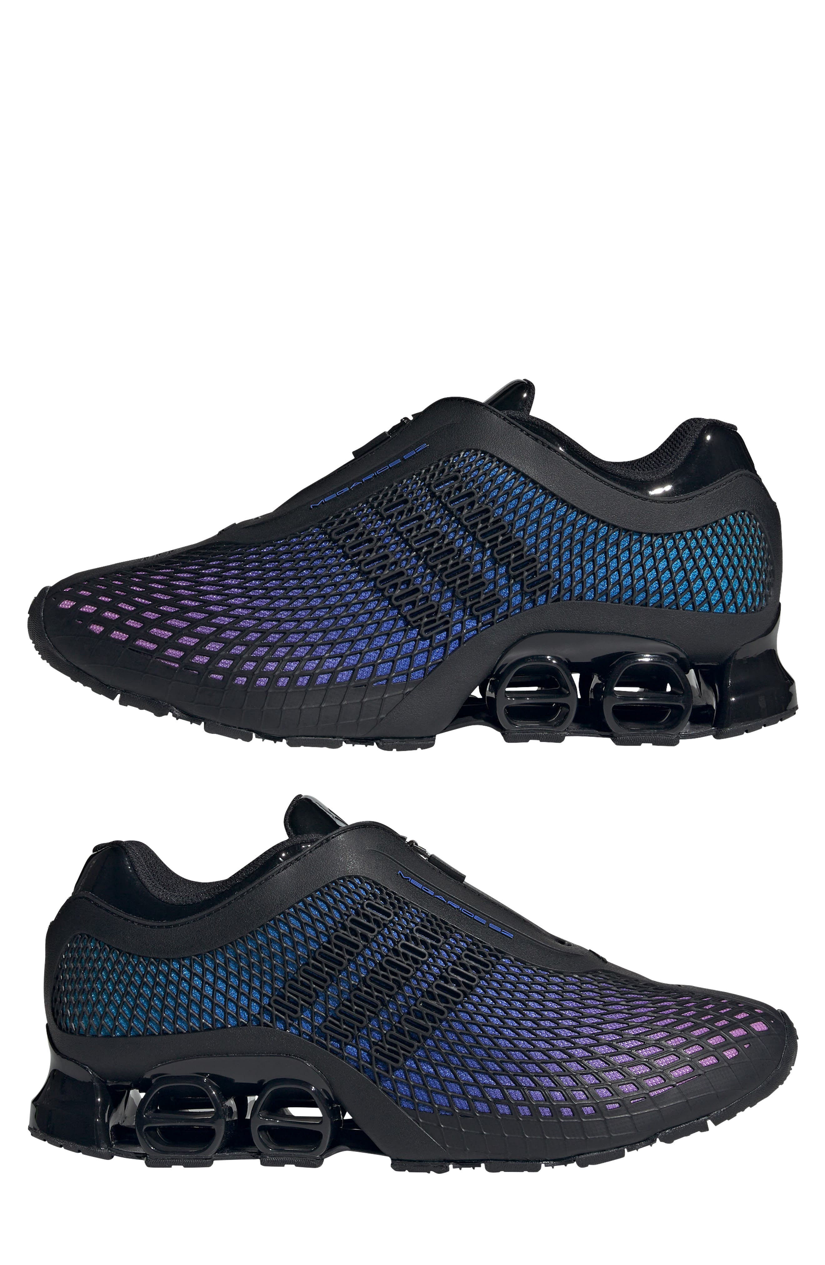 adidas Megaride S2 Zip Sneaker in Black/Blue at Nordstrom - 8
