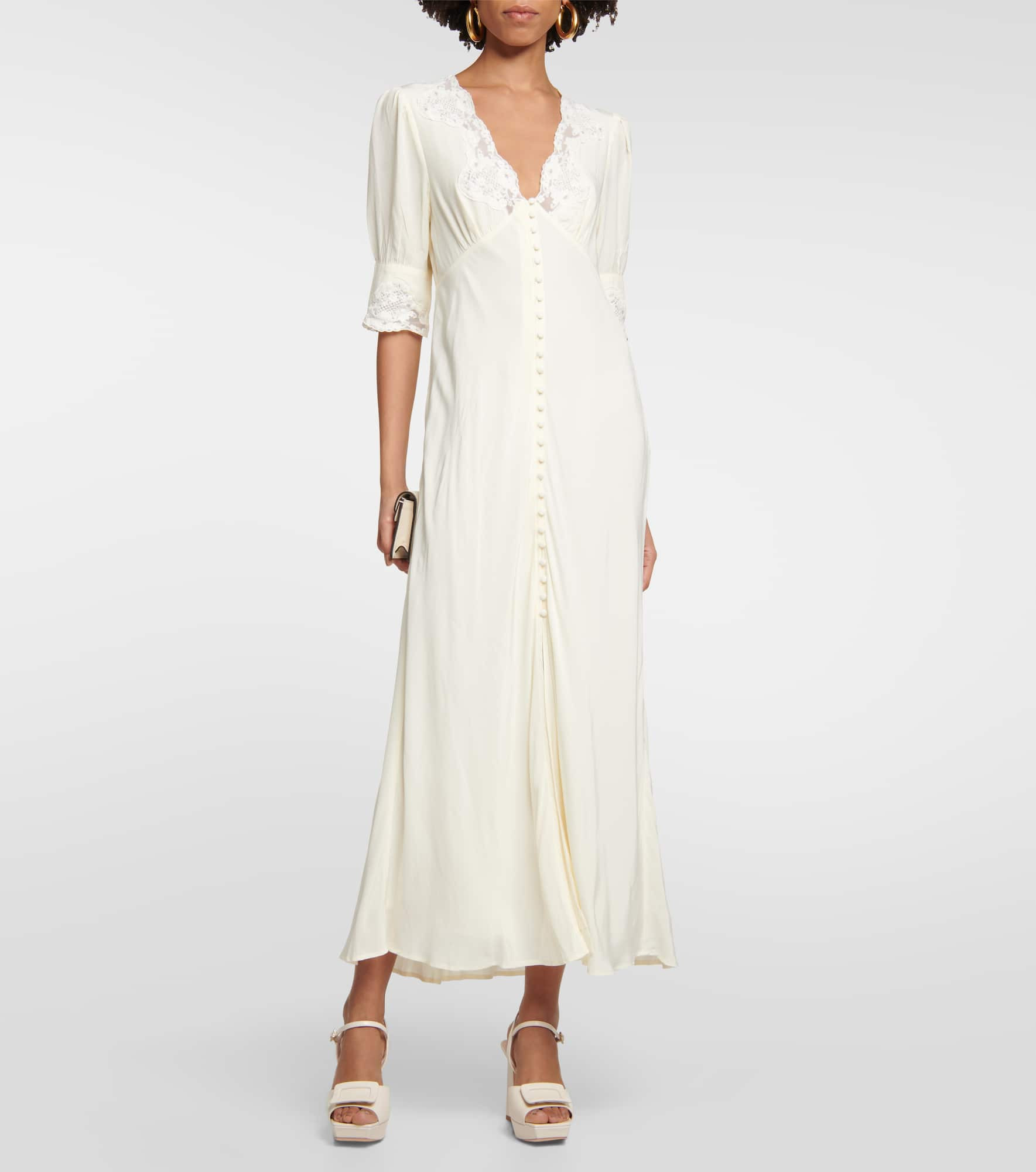 Bridal Simone embroidered maxi dress - 2