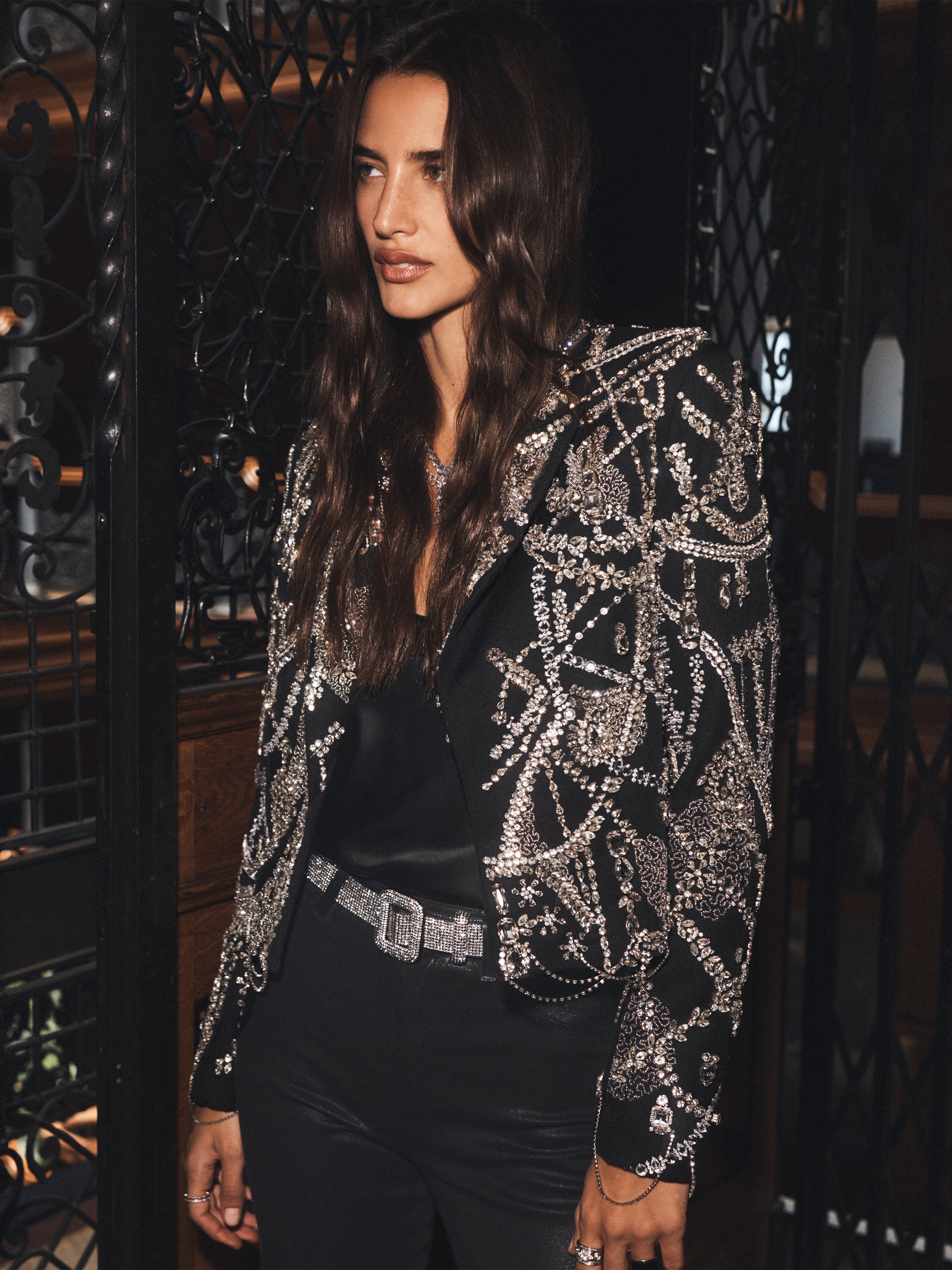Noely Crystal Blazer - 4