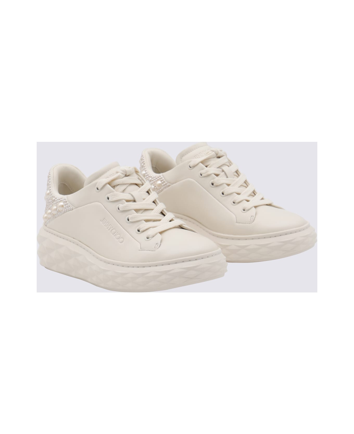 White Leather Sneakers - 2