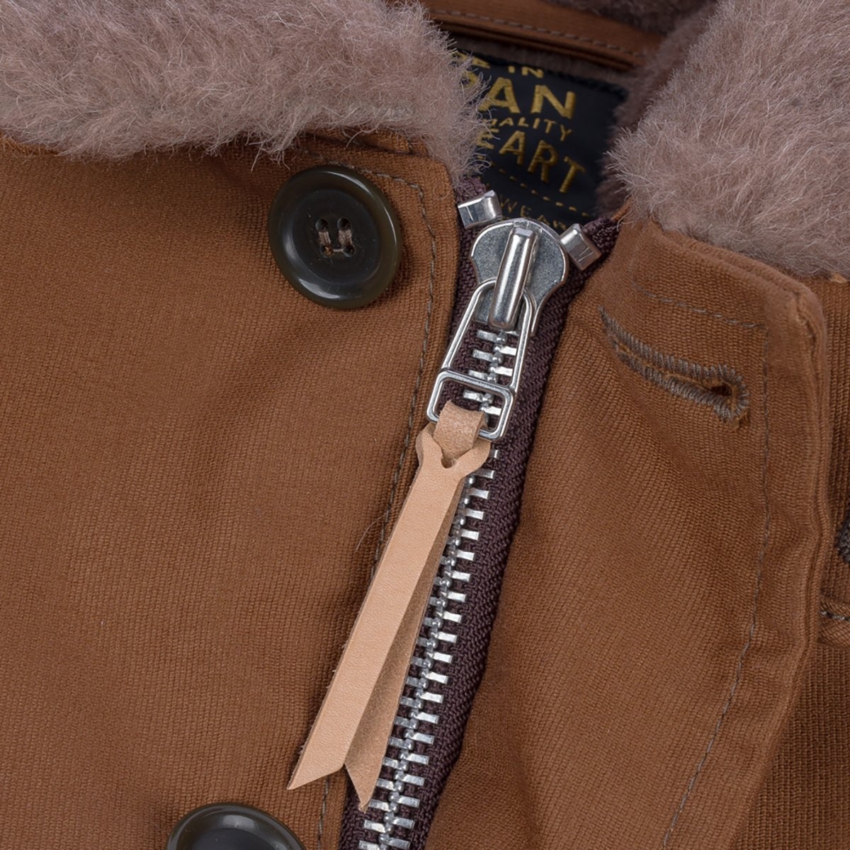 IHM-35-BRN Whipcord N1 Deck Jacket - Brown - 17