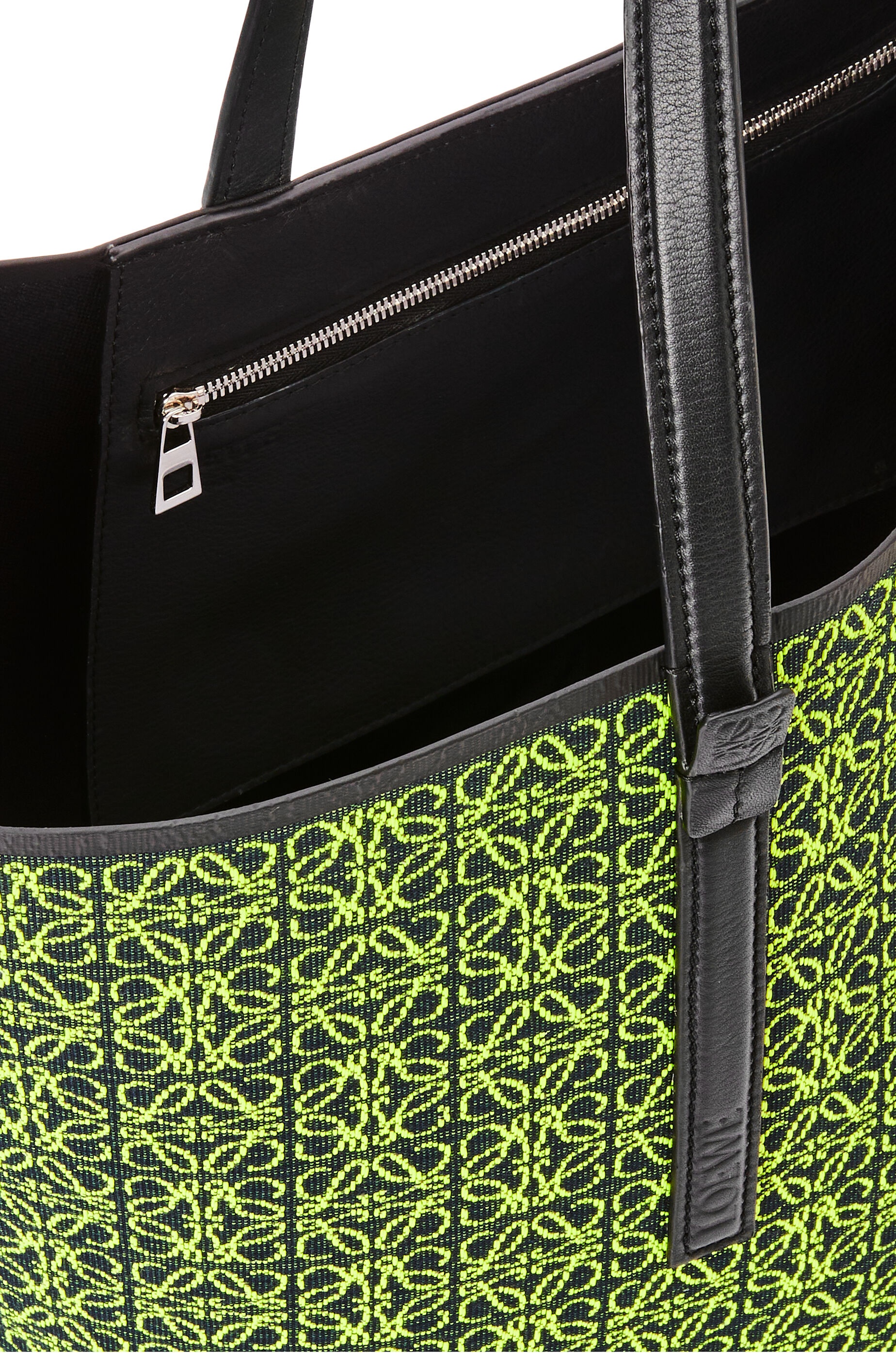 T Tote bag in Anagram jacquard and calfskin - 5