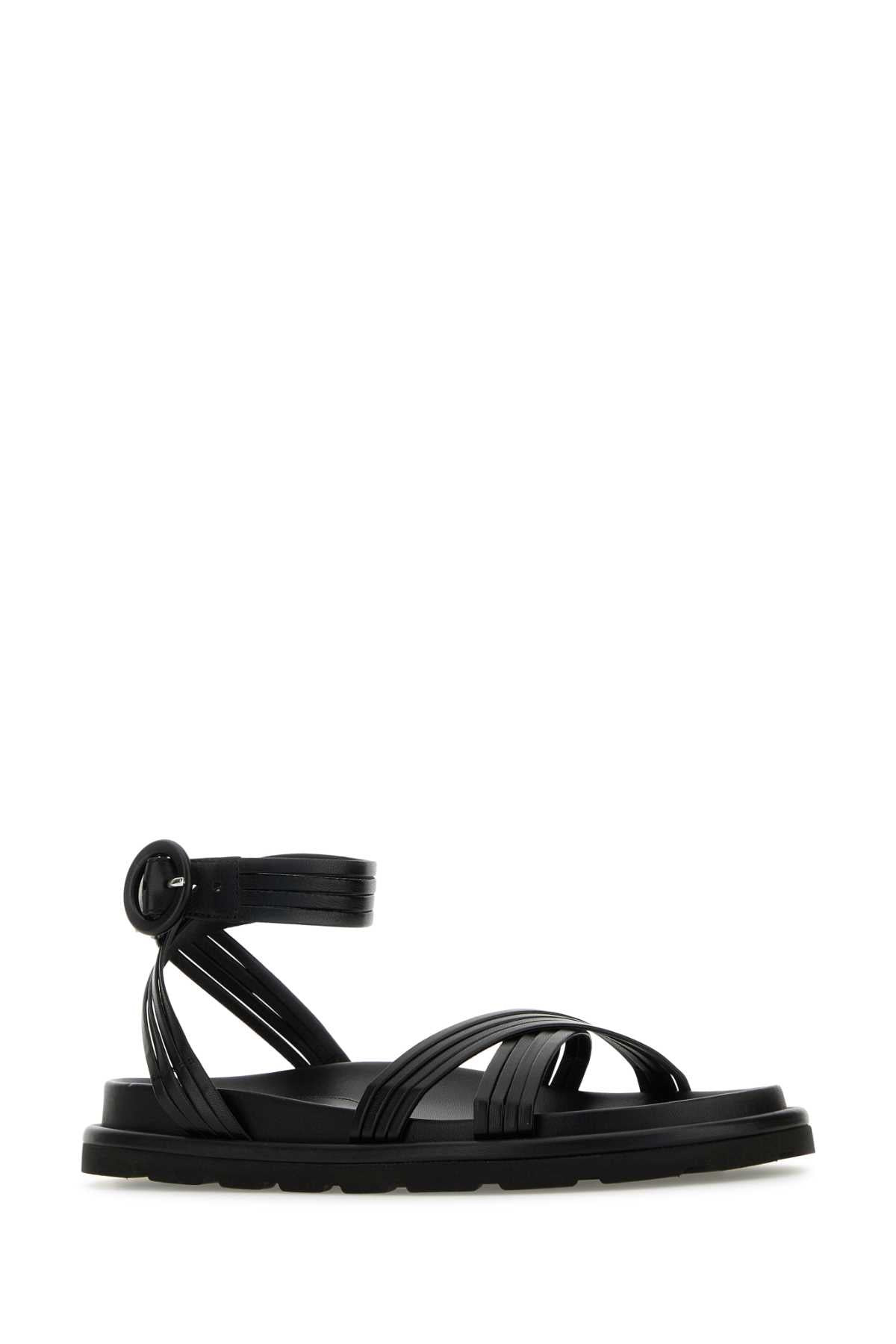 Gianvito Rossi Women Black Nappa Leather Lianne Sandals - 2