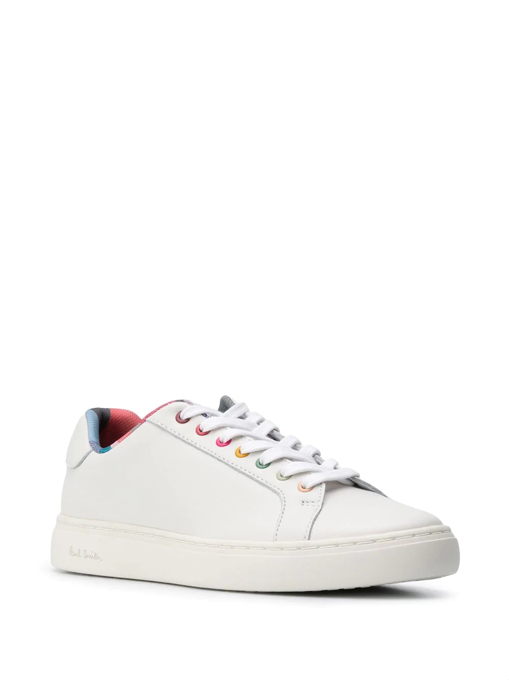 stripe lined lace-up sneakers - 2