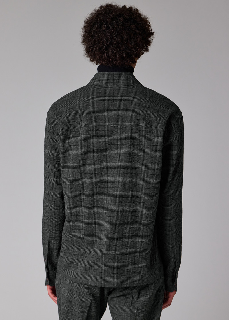 Grey Textured-Cotton Check Co-Ord Set 11