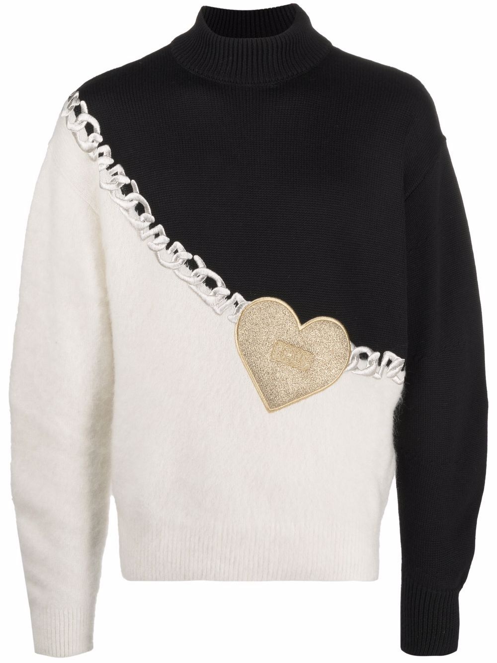 Heart contrast jumper - 1