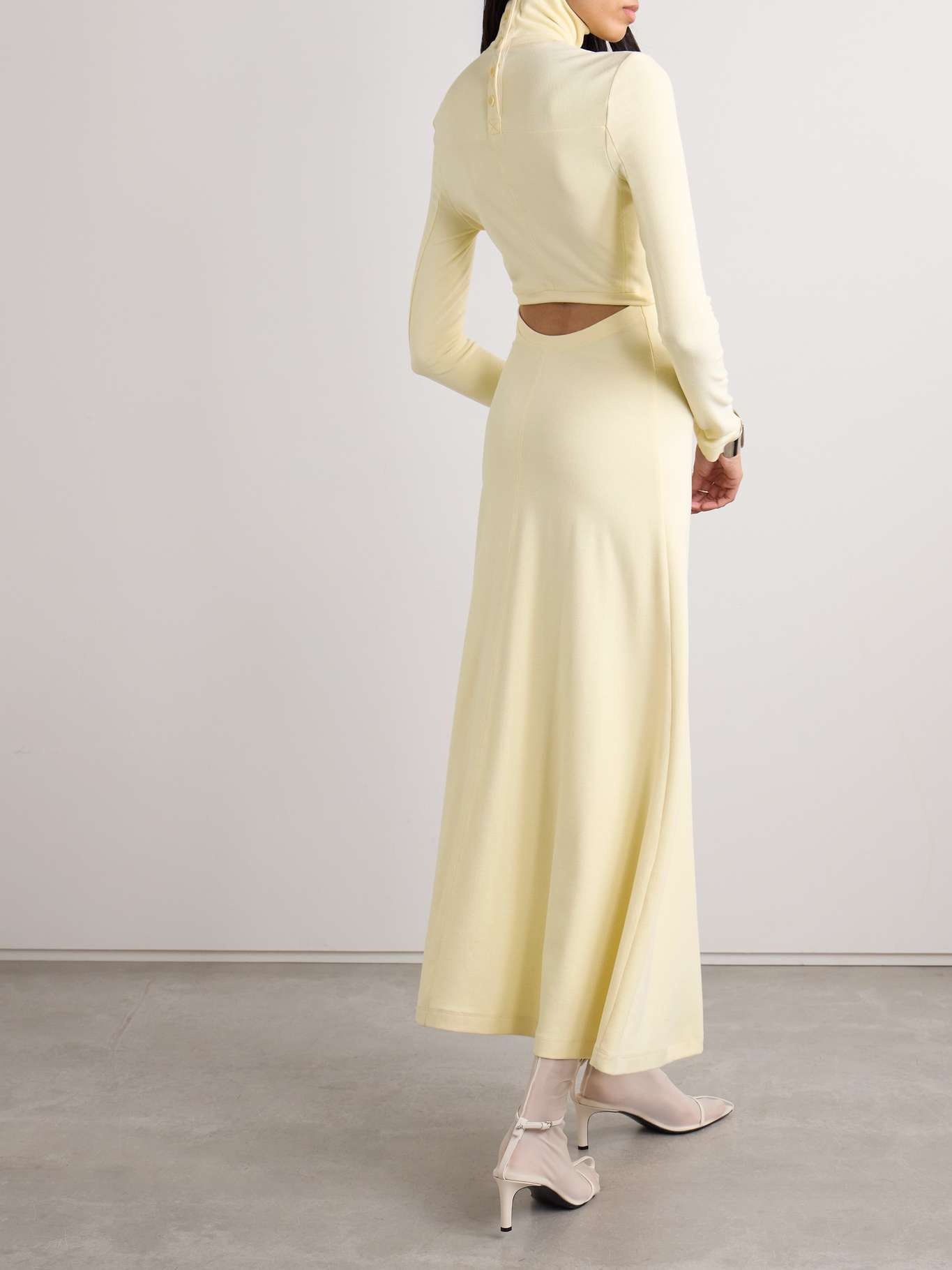 Cutout jersey maxi dress - 3