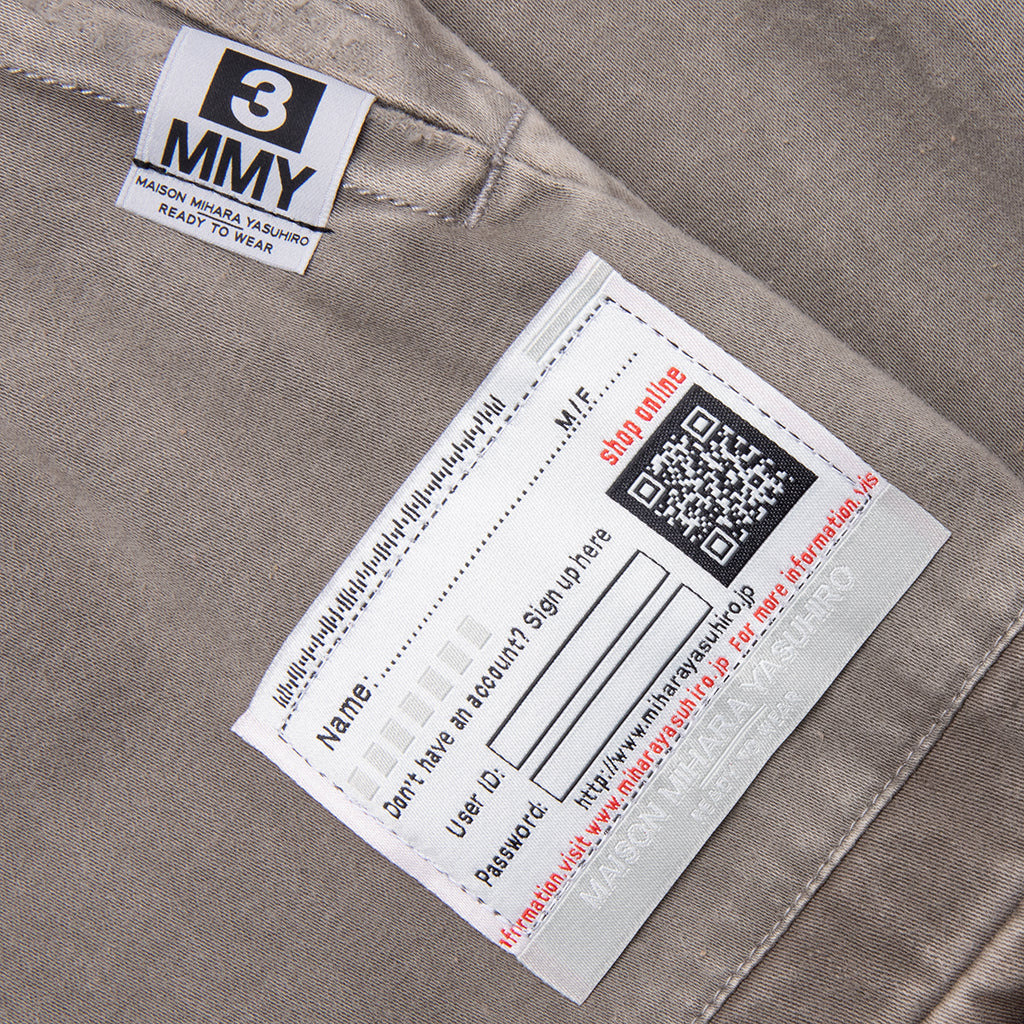 REPAIR CARGO TROUSERS - LIGHT GREY - 3