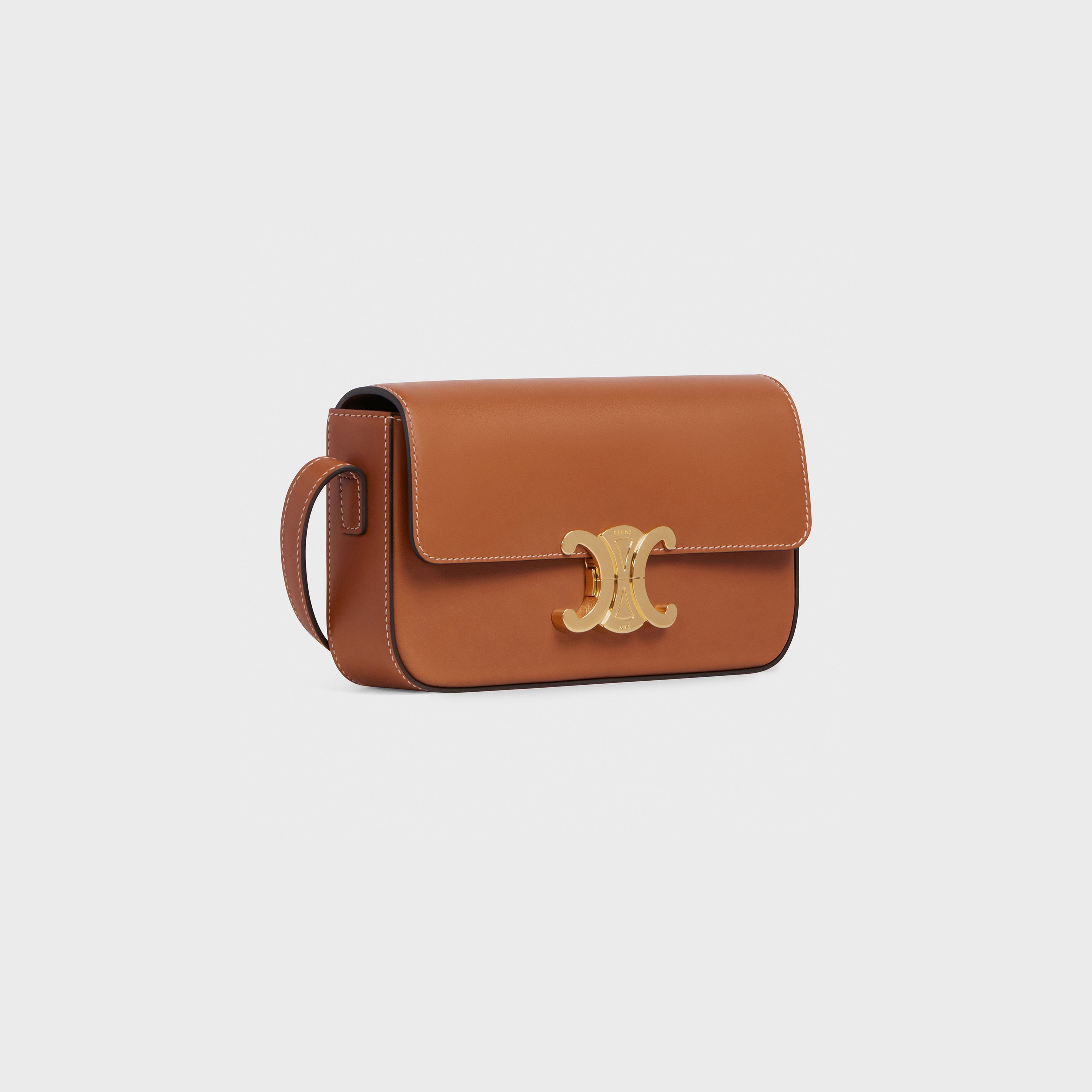 SHOULDER BAG CLAUDE in Natural Calfskin - 2
