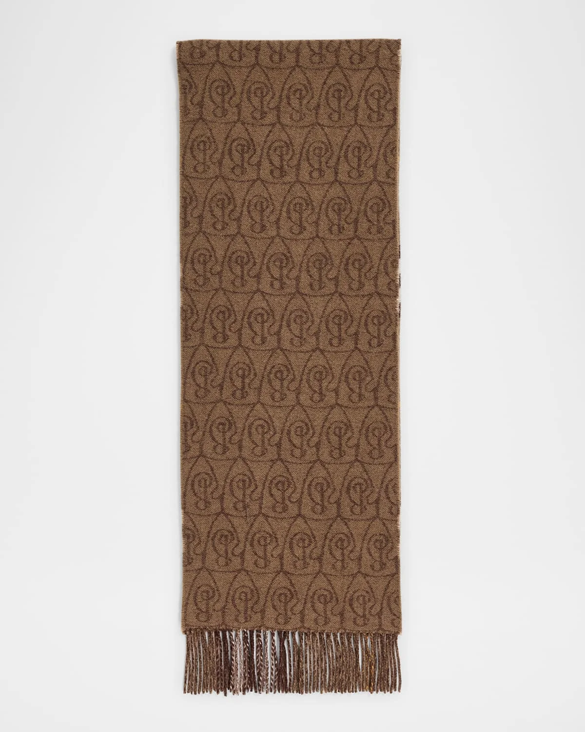 Men's Reversible B Shield Cashmere Scarf - 1