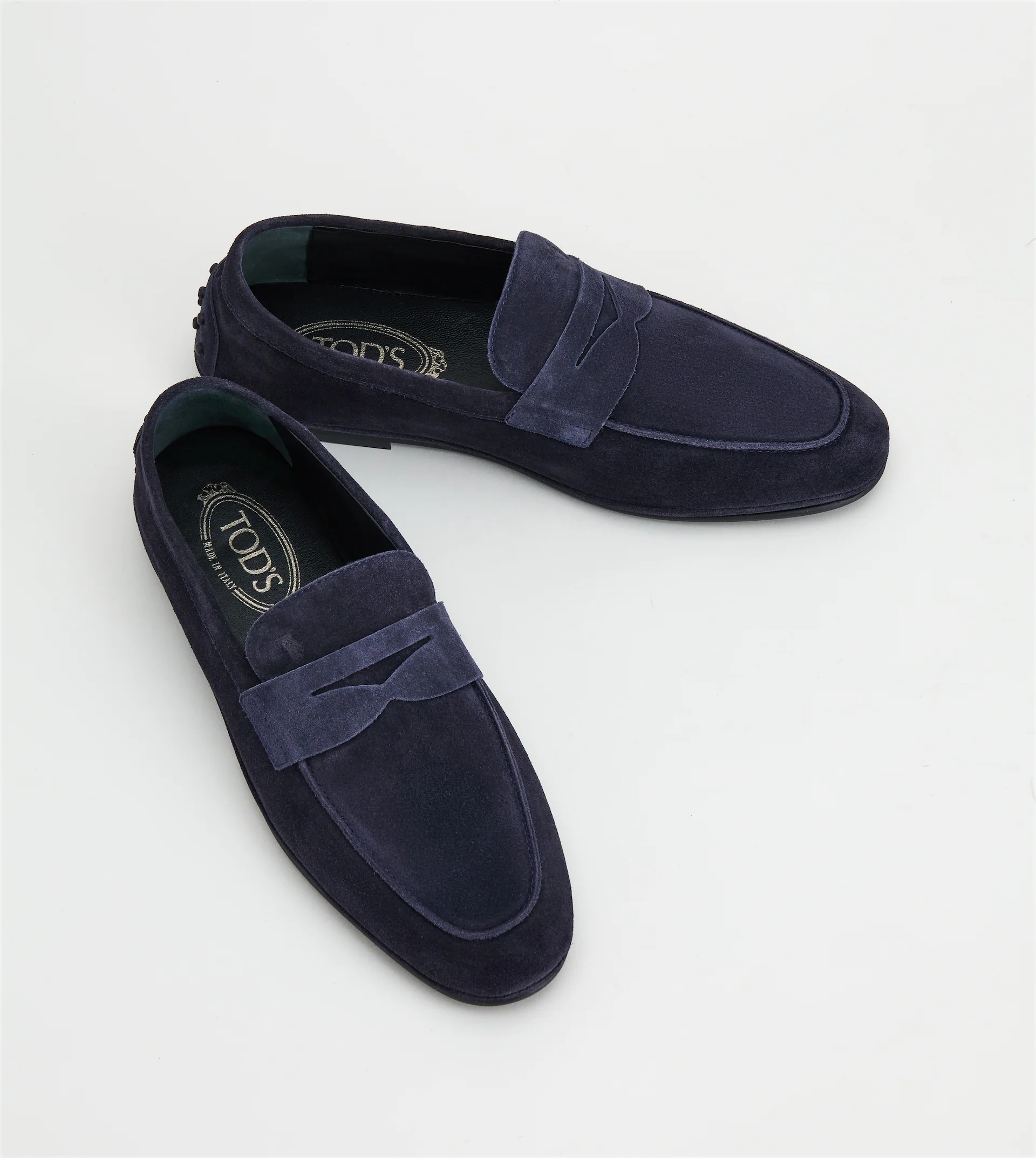 LOAFERS IN SUEDE - BLUE - 2