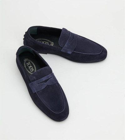 Tod's LOAFERS IN SUEDE - BLUE outlook