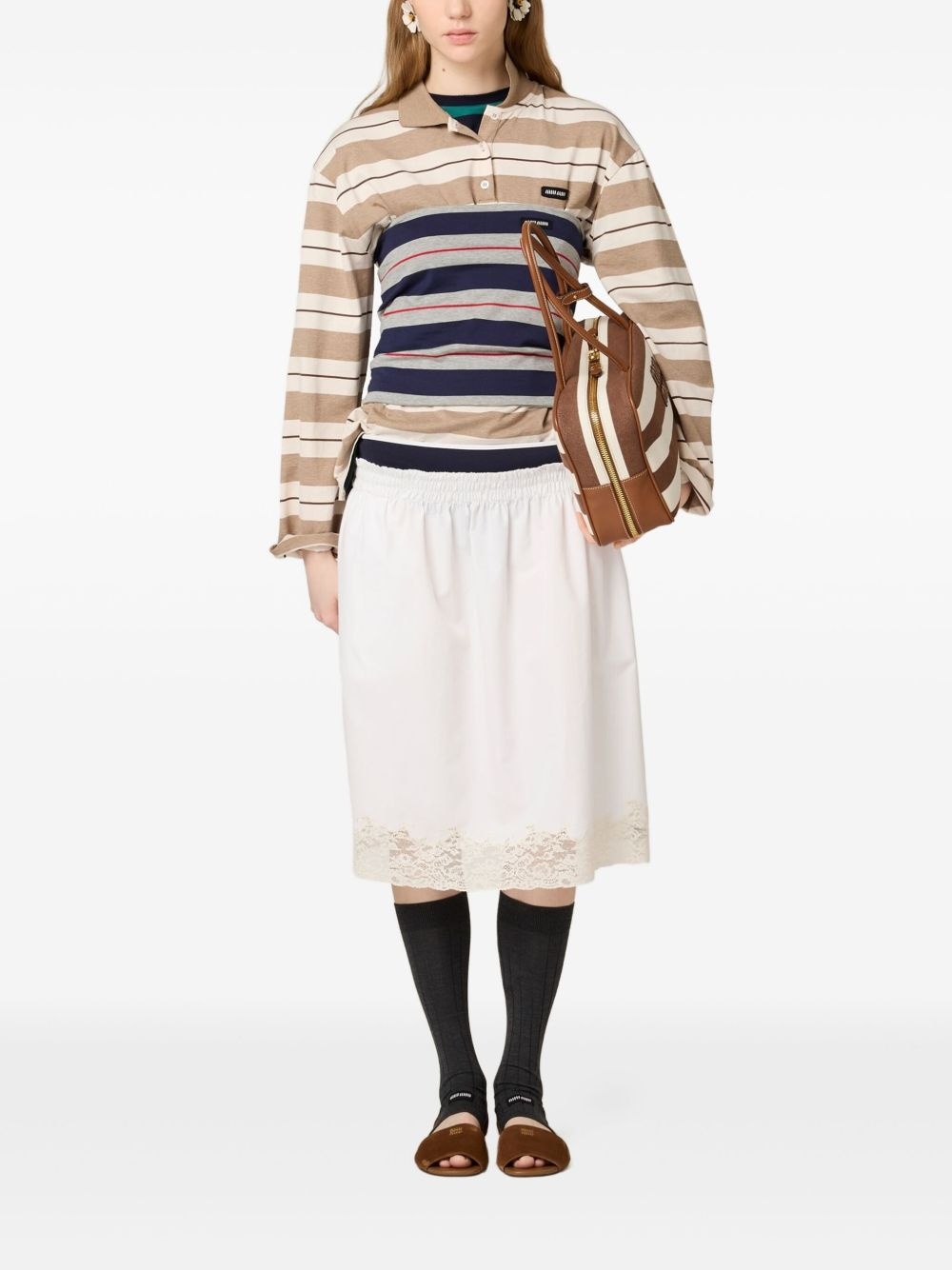 striped polo shirt - 2