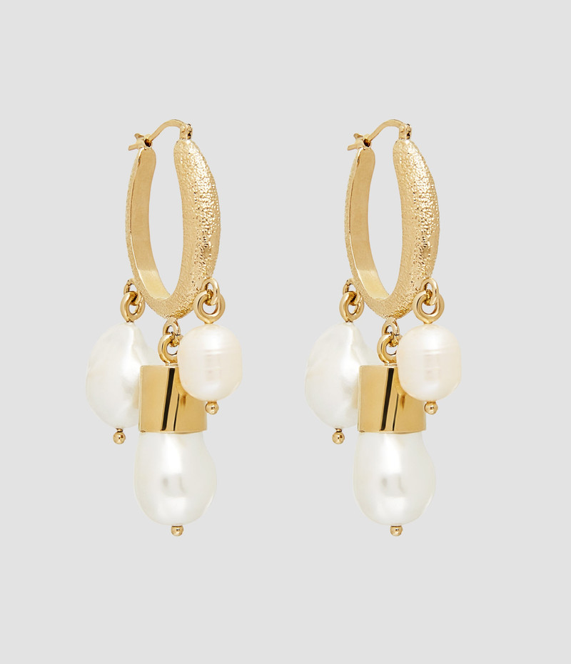 PEARL HOOP EARRING 1