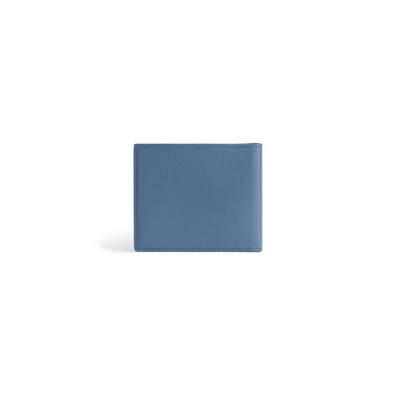 Men's Cash Square Folded Wallet  in Blue 3