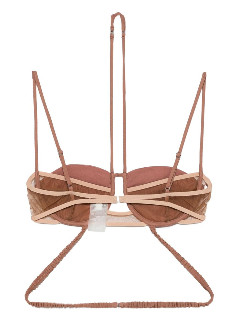 NENSI DOJAKA draped bikini top outlook