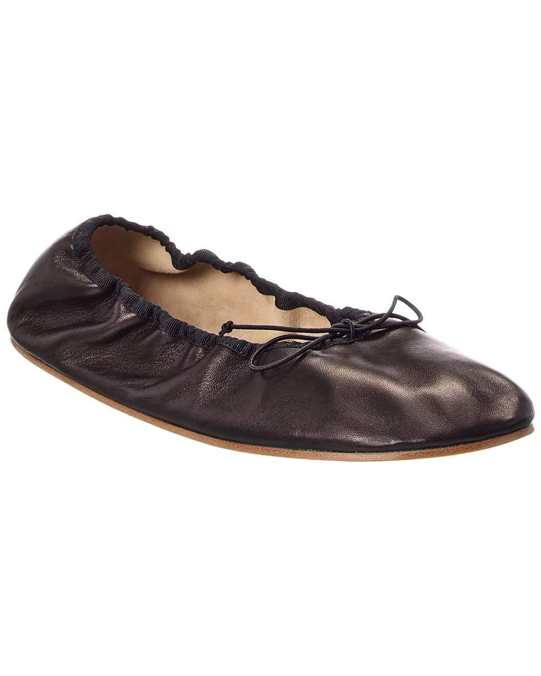 The Row Bow Leather Flat - 1