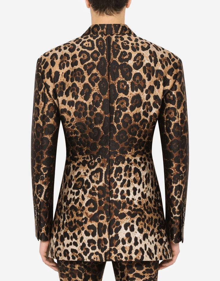 Leopard-design jacquard jacket - 2