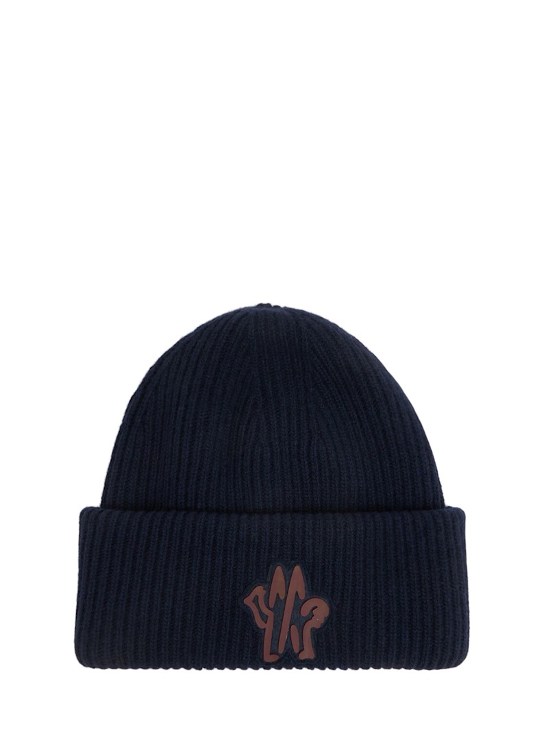 Monogram virgin wool beanie - 1