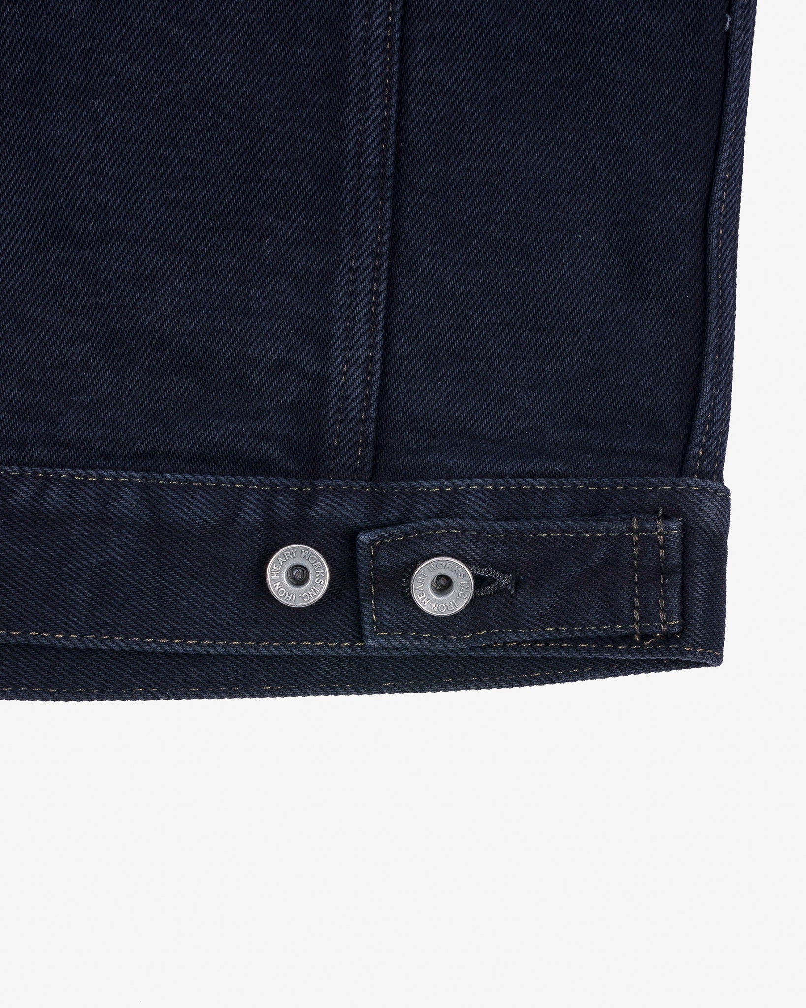 IH-526SVod 21oz Selvedge Denim Modified Type III Vest - Indigo Overdyed Black - 6