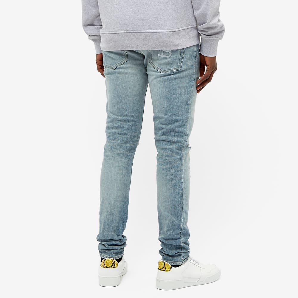 Balmain B Embroidered Distressed Slim Jean - 6