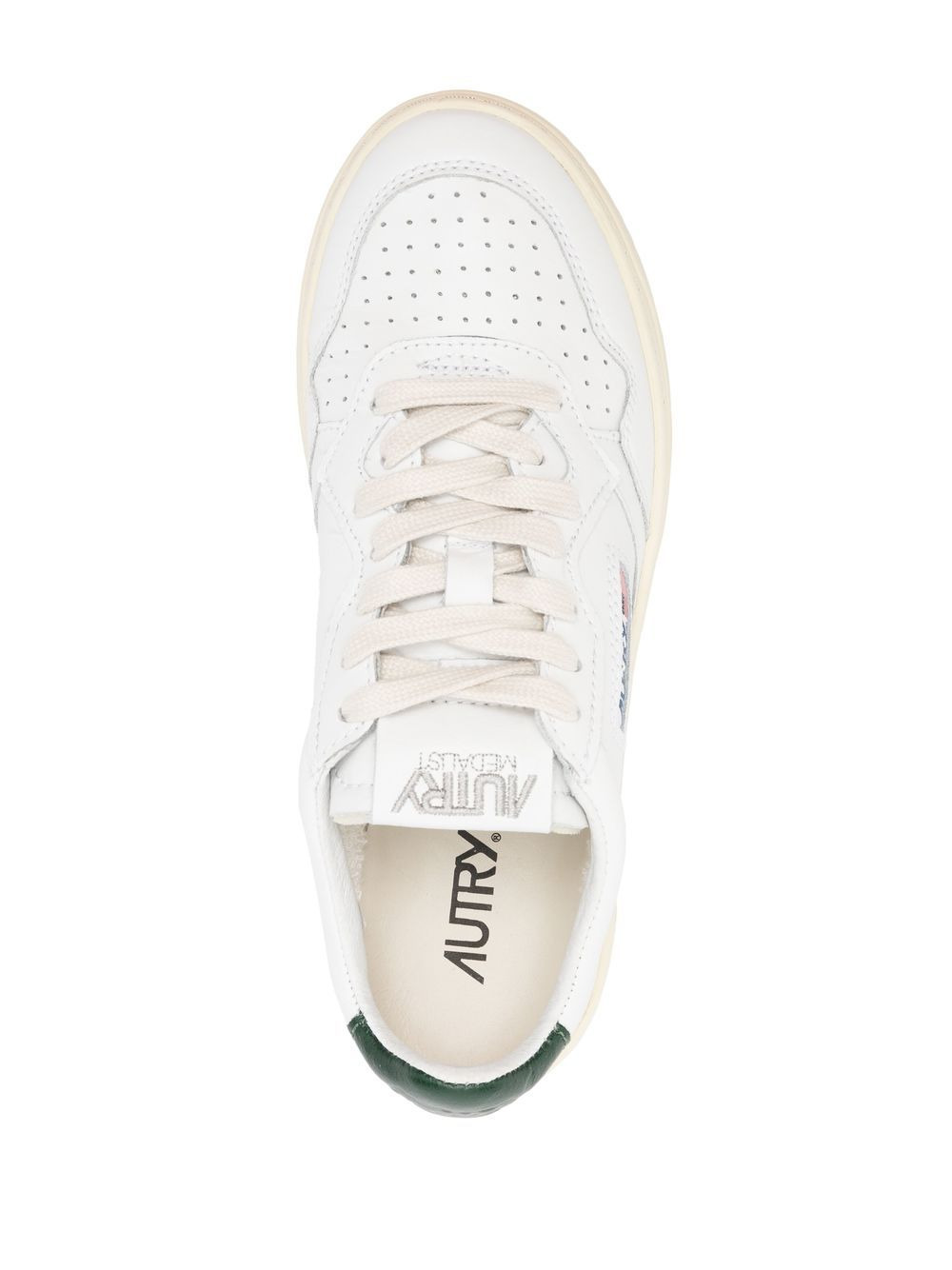 01 low-top leather sneakers - 4