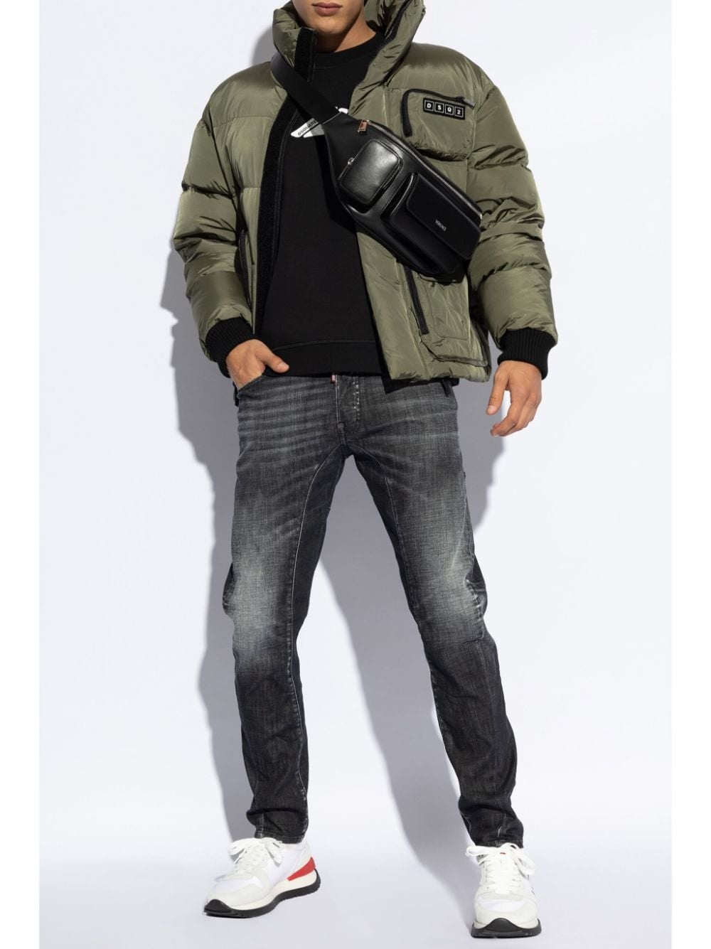 Graphic-stamp sweatshirt - 2