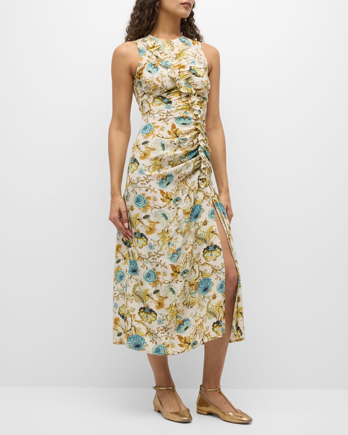 Lorna Floral Midi Dress - 3