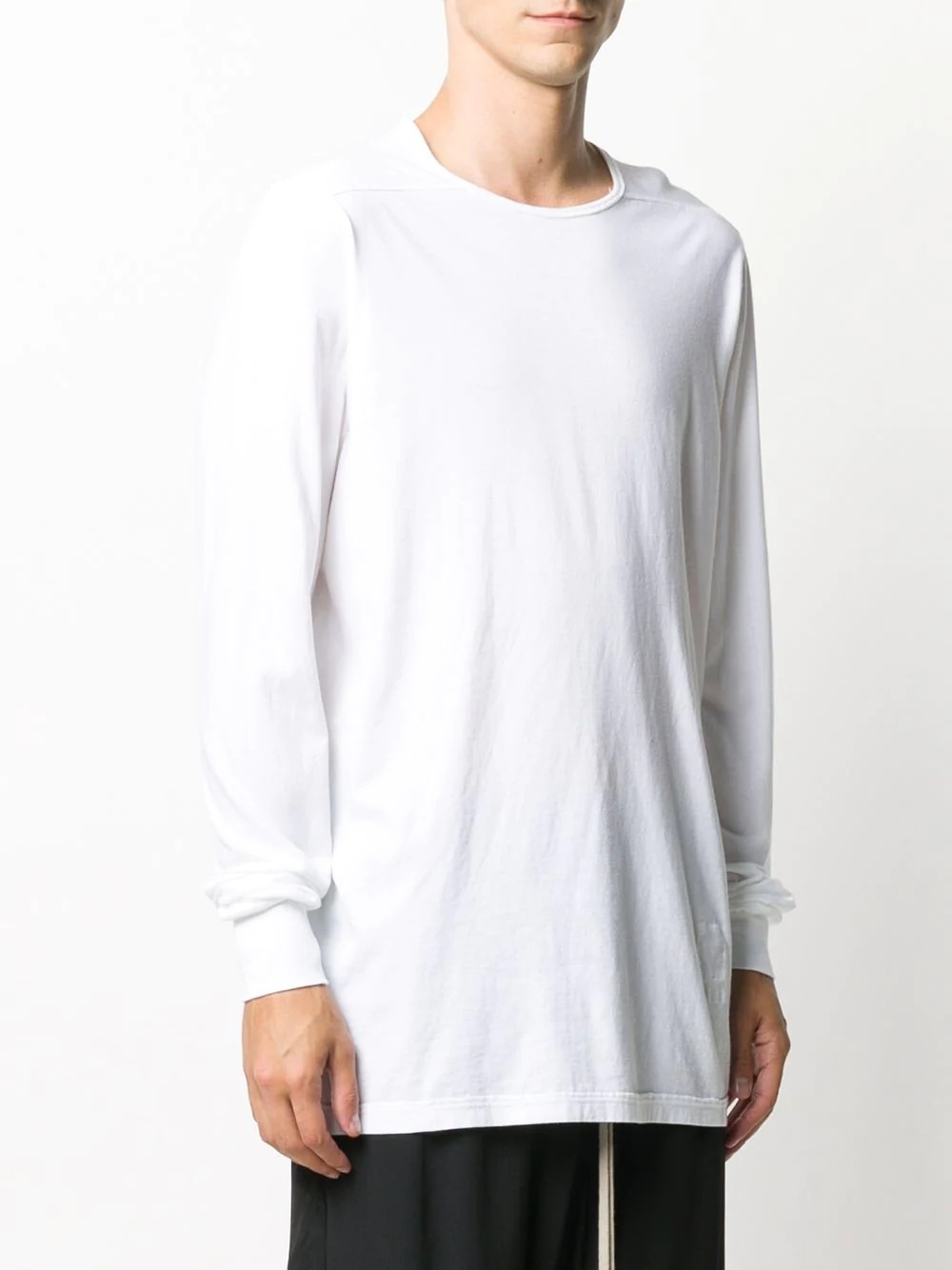 displaced-seam long sleeved T-shirt - 3