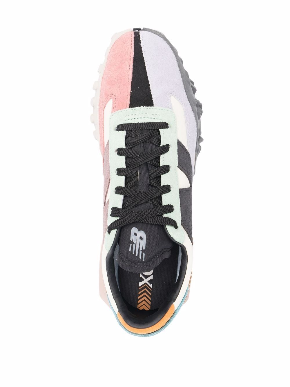 panelled low-top sneakers - 4