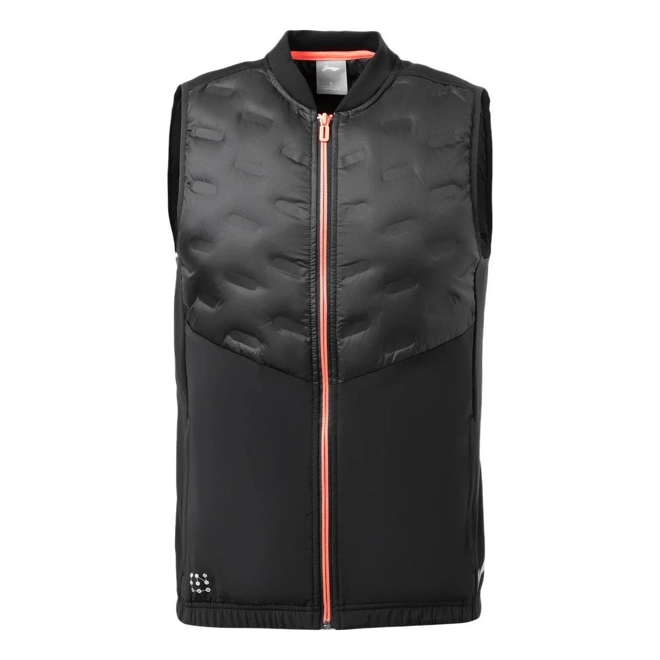 Li-Ning Reflective Graphic Running Vest 'Black' AYMR059-3 - 1