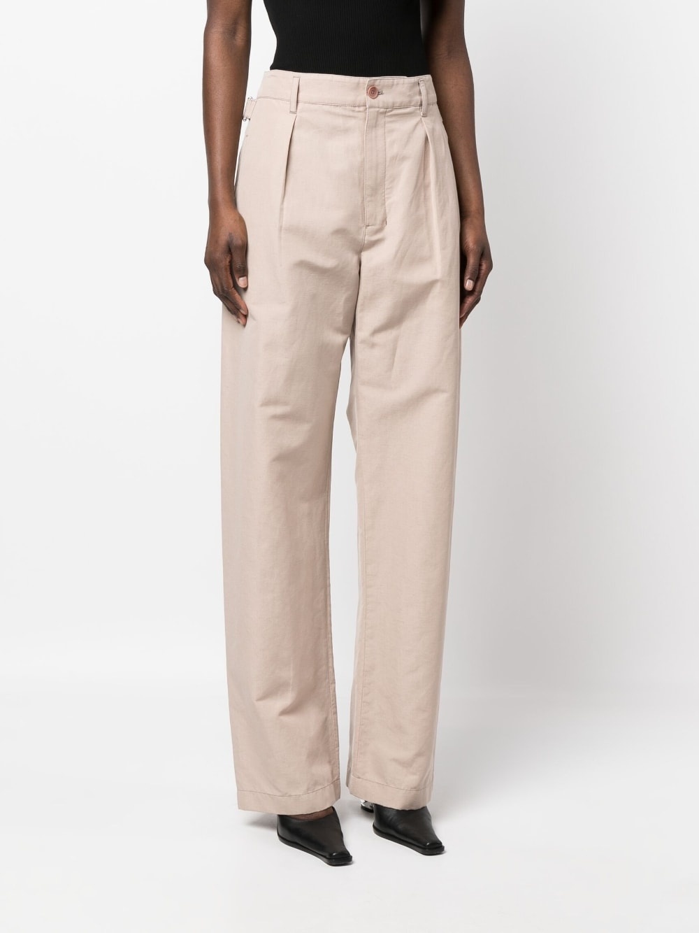 wide-leg high-waisted trousers - 3