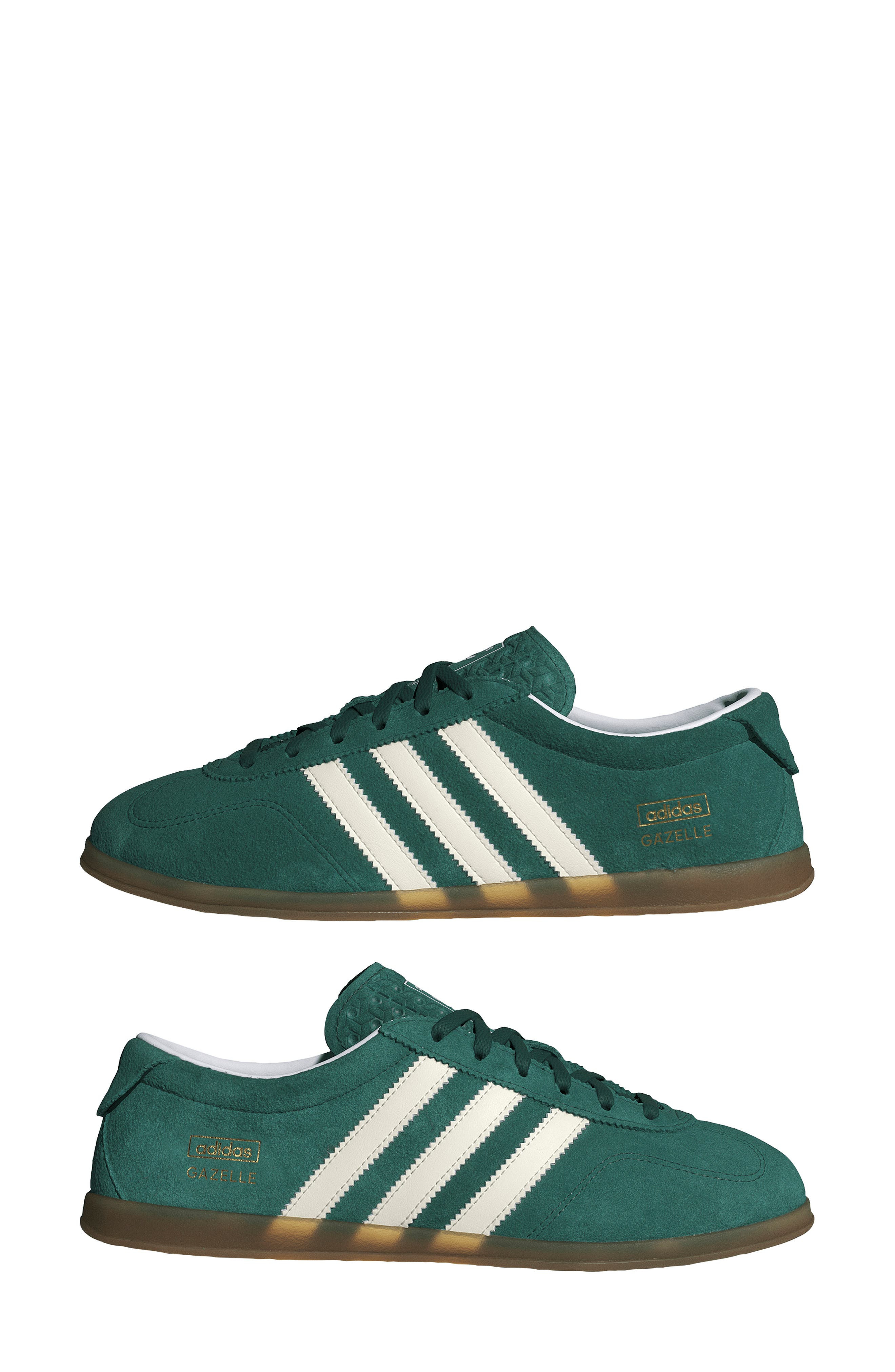 adidas Gazelle Lo Pro Sneaker in Green/Cloud White/Gum at Nordstrom - 8