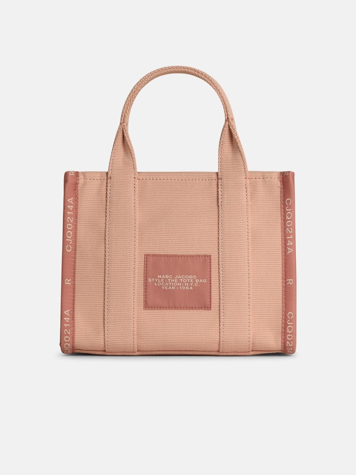 'THE SMALL TOTE' PINK COTTON BAG - 3