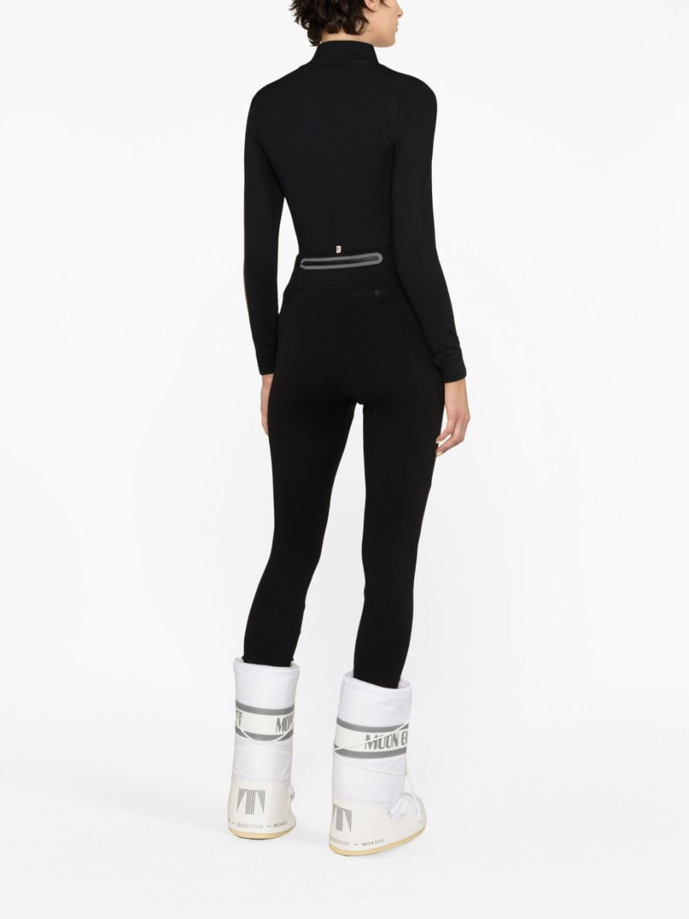 zip-pocket jersey leggings - 3