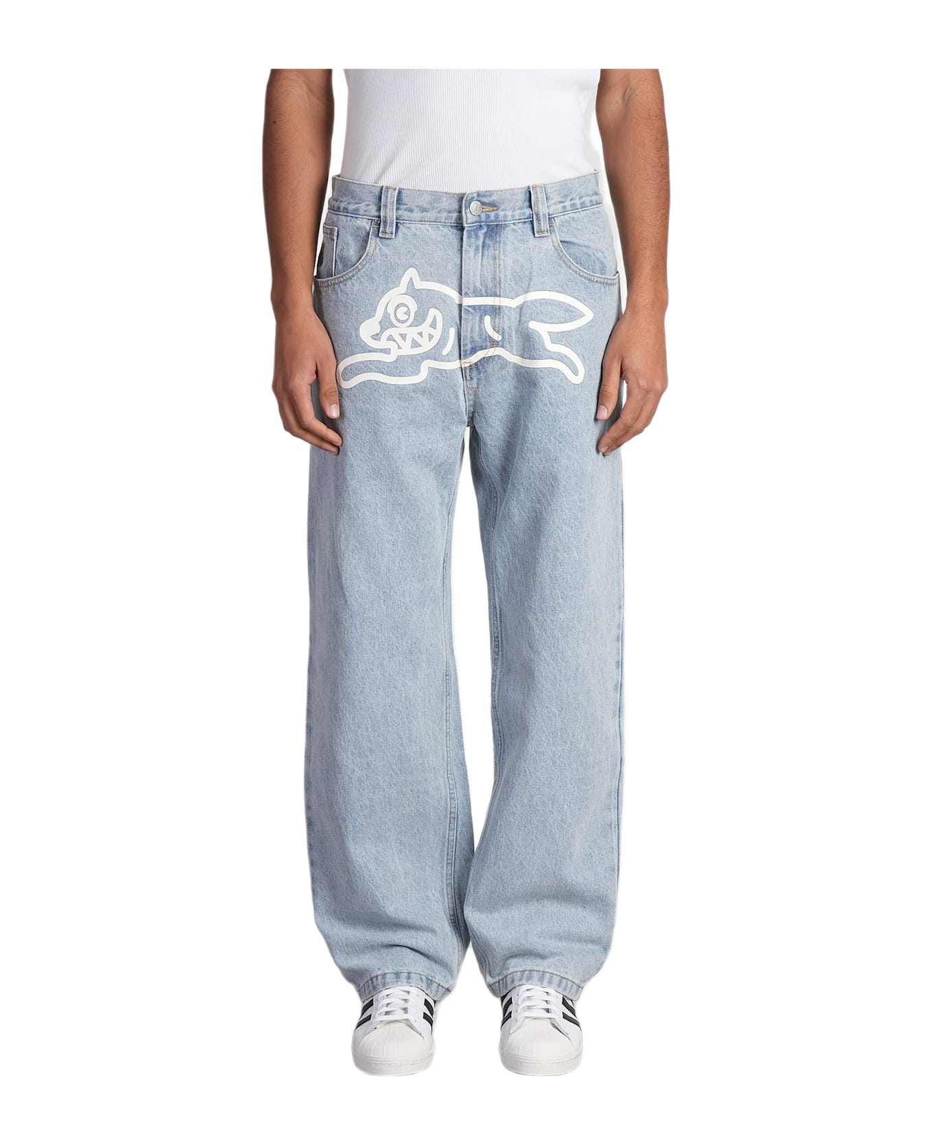 Jeans In Blue Cotton - 1