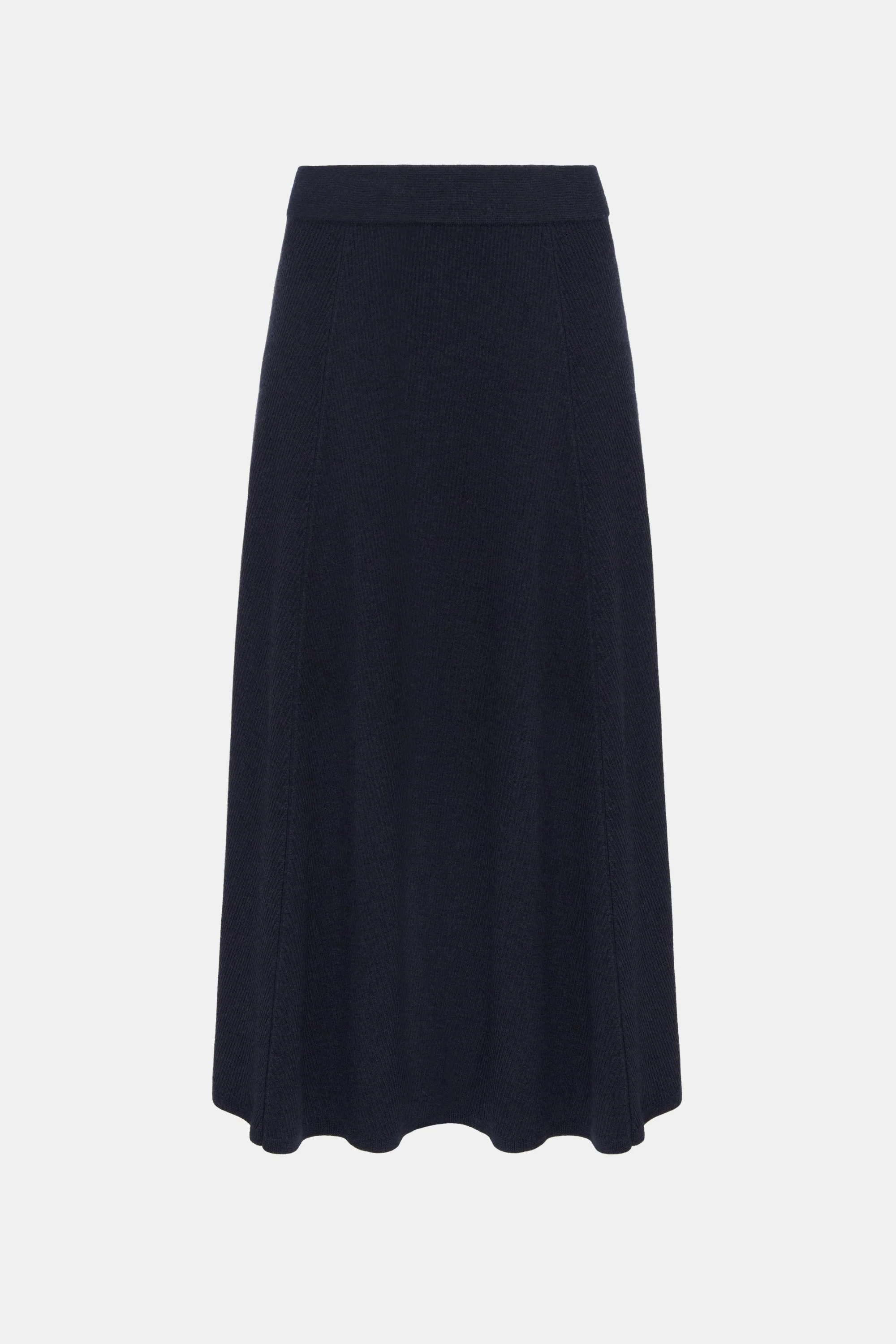 Dorian Skirt In Dark Navy Cashfeel - 1