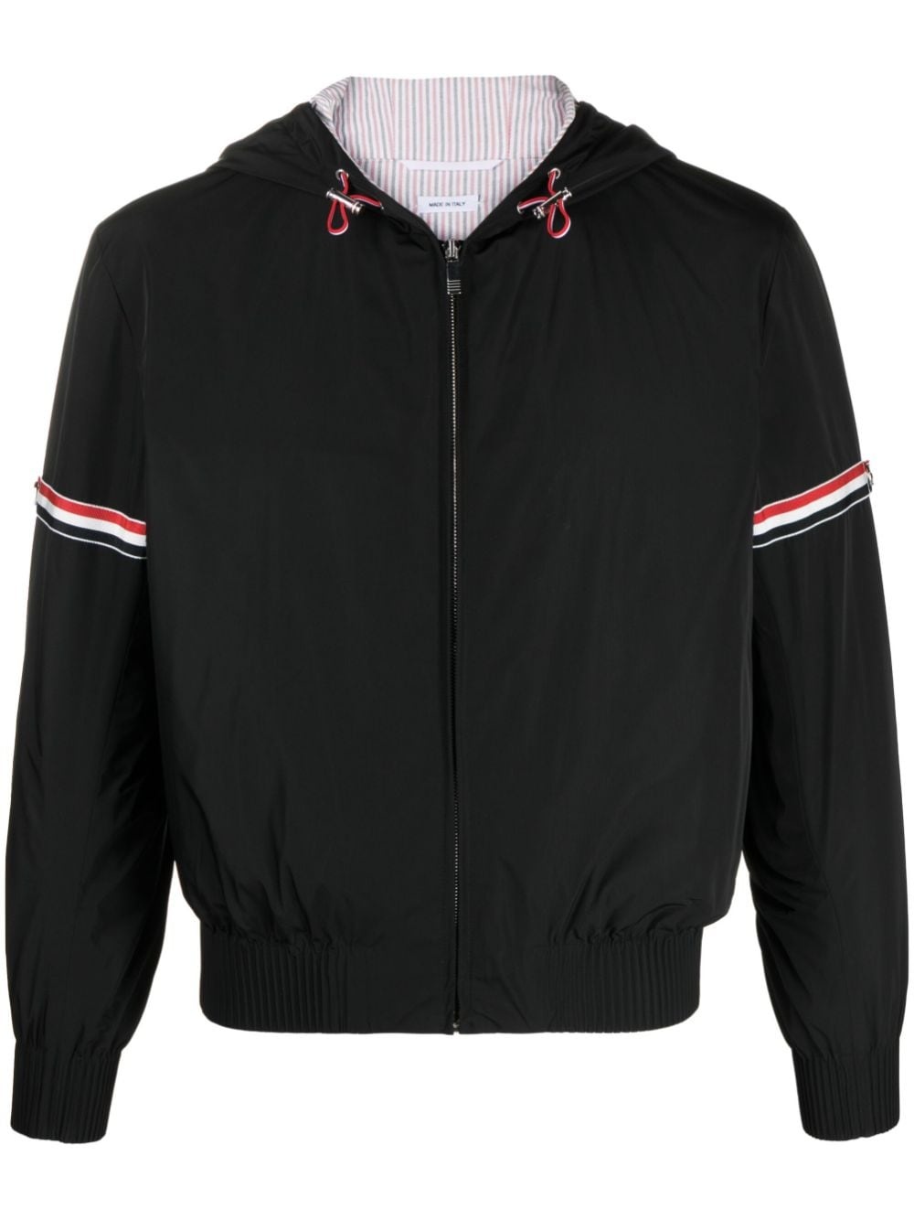 RWB-stripe hooded jacket - 1