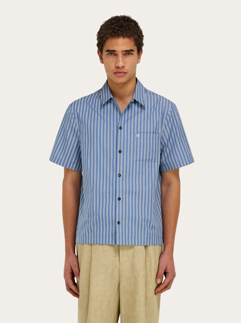FERRAGAMO Short sleeve poplin shirt outlook