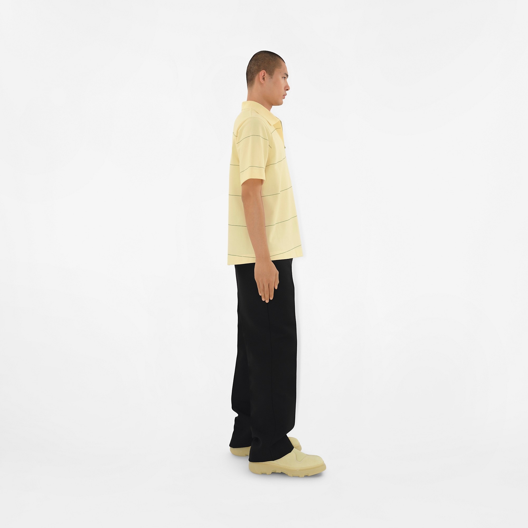 Striped Cotton Polo Shirt - 3