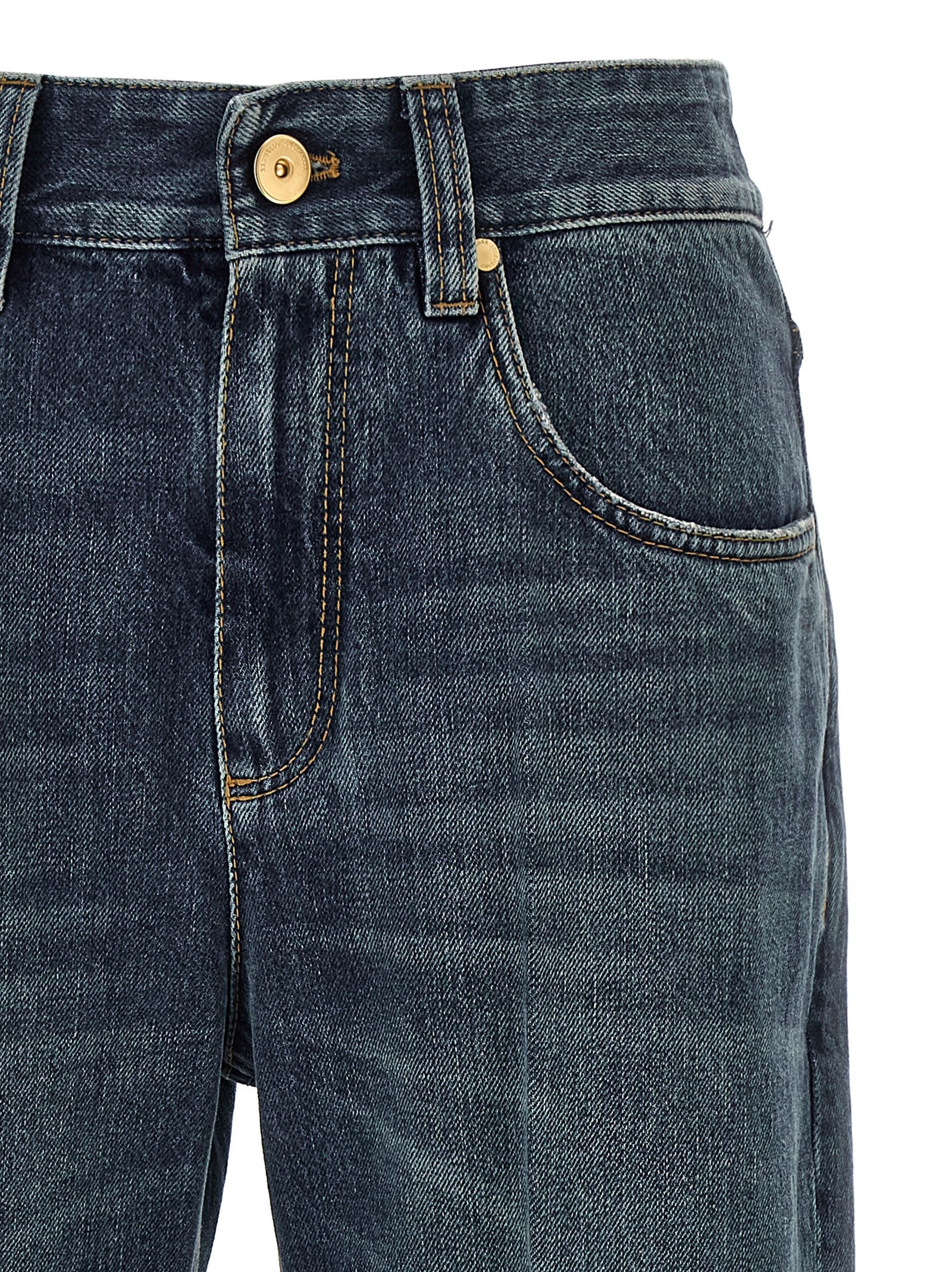 Contemporary Square Jeans Blue - 3