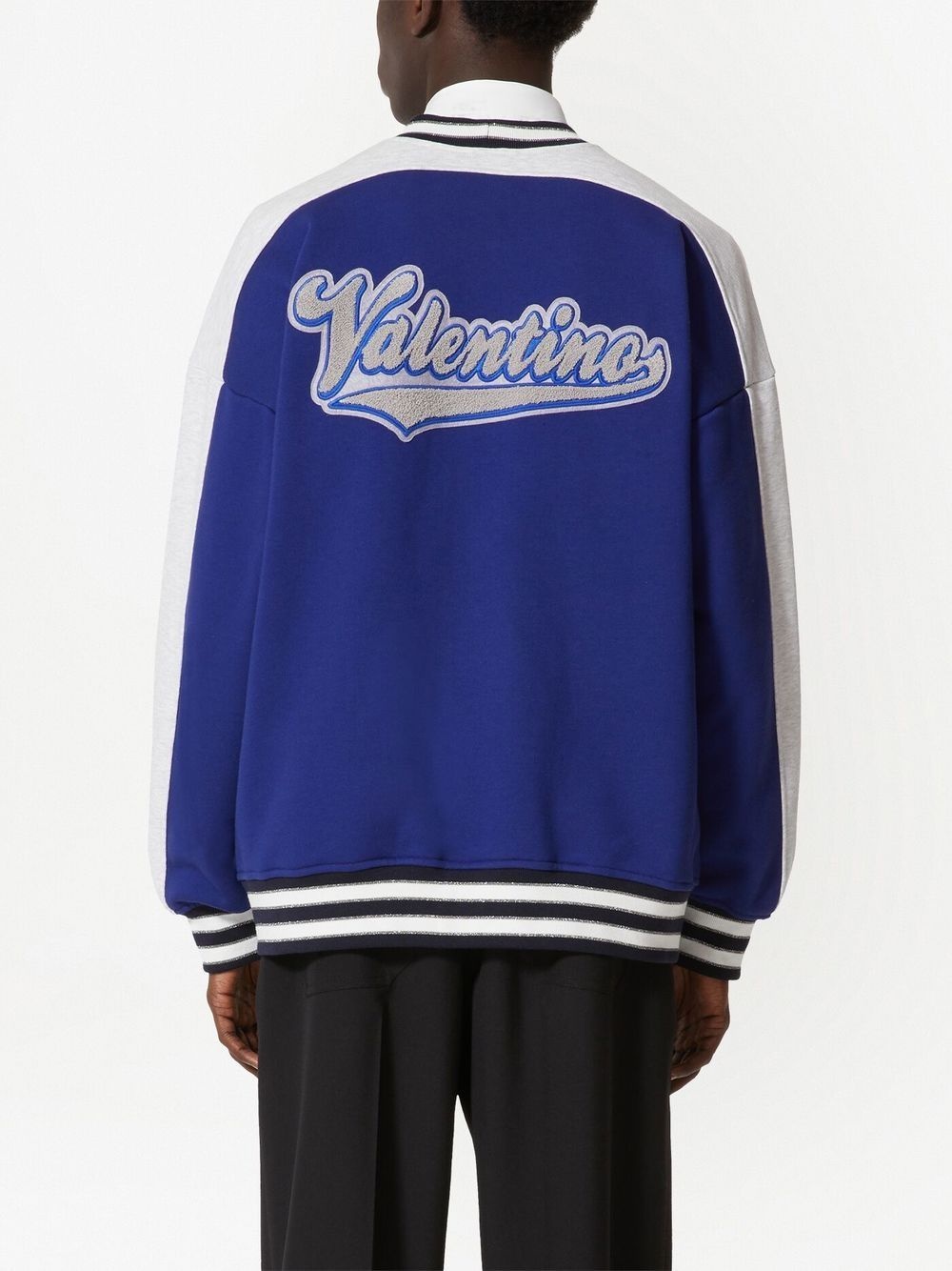 V Crew patches V-neck cardigan - 4