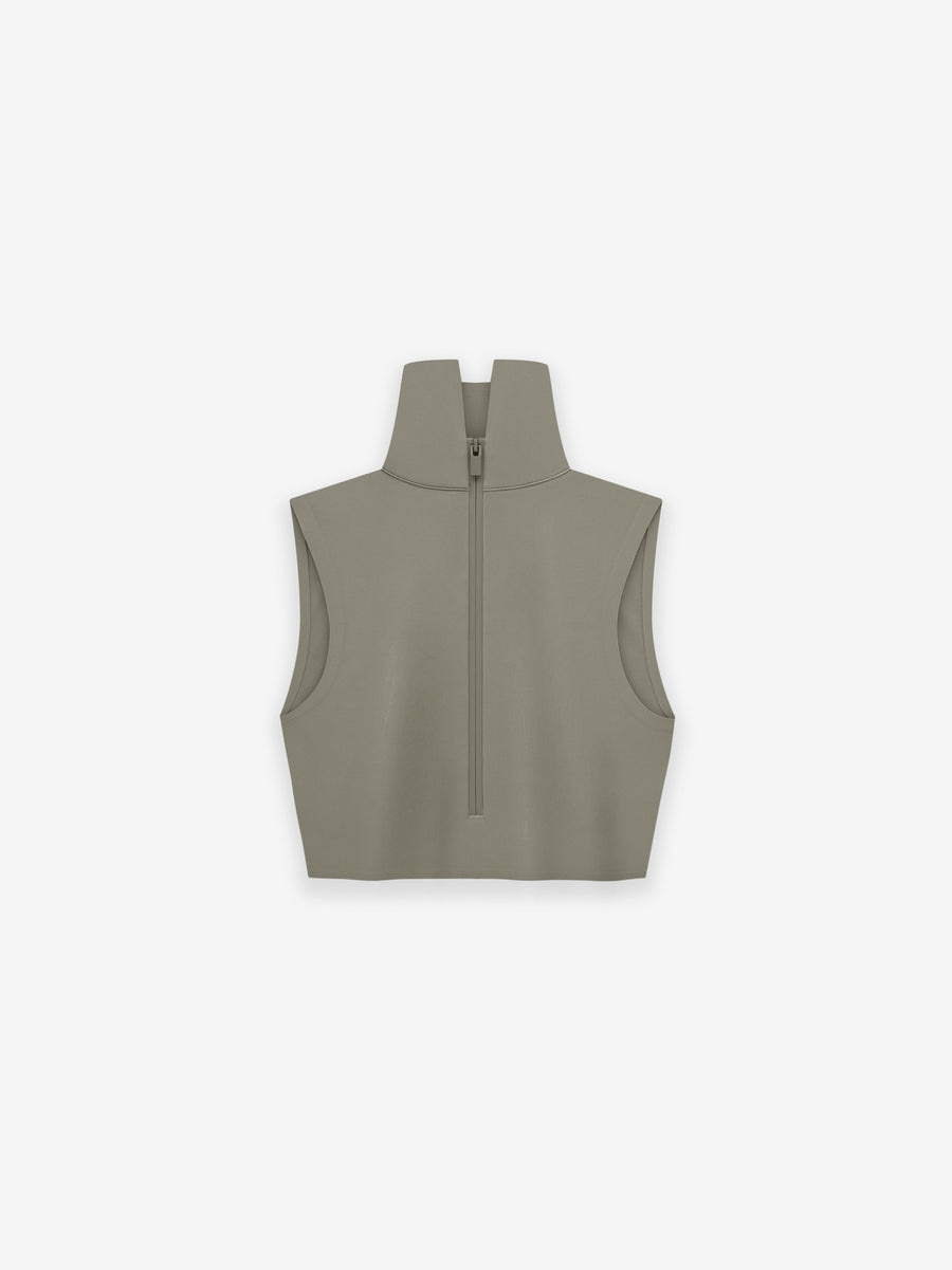 WOMENS HIGH NECK CROP TOP - 2