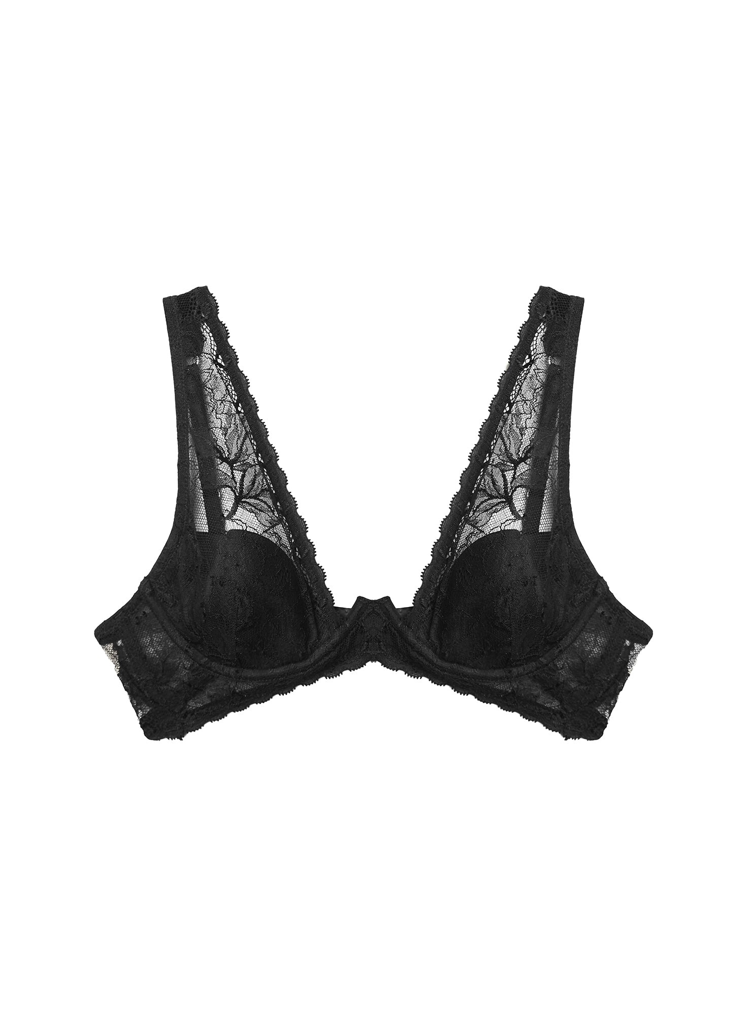 Gardenia Lace Overlay Demi Bra - 1