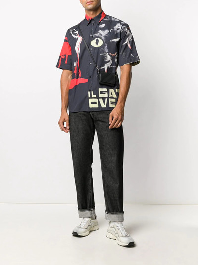 MSGM graphic print shirt outlook