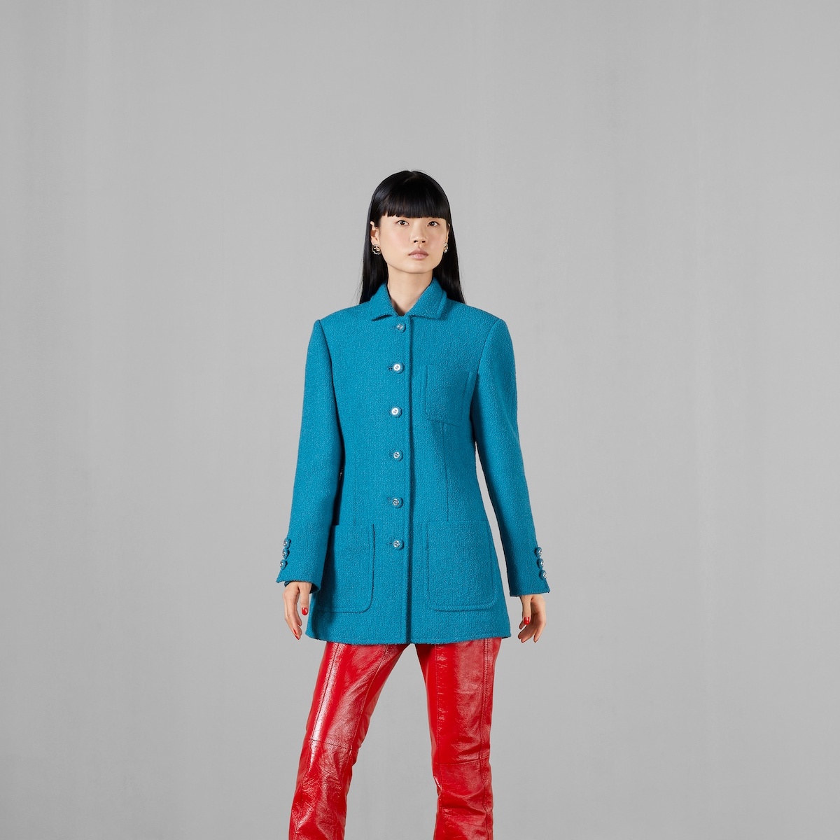 Bouclé wool jacket - 5