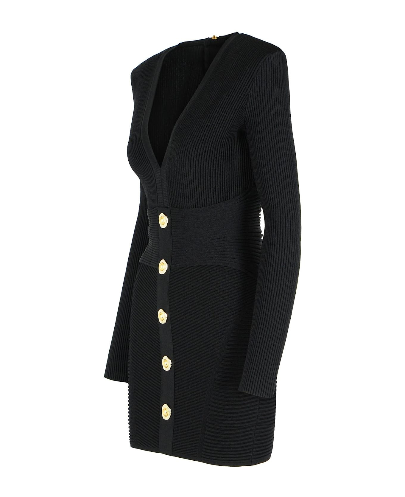 Short Dress In Black Viscose Blend - 2
