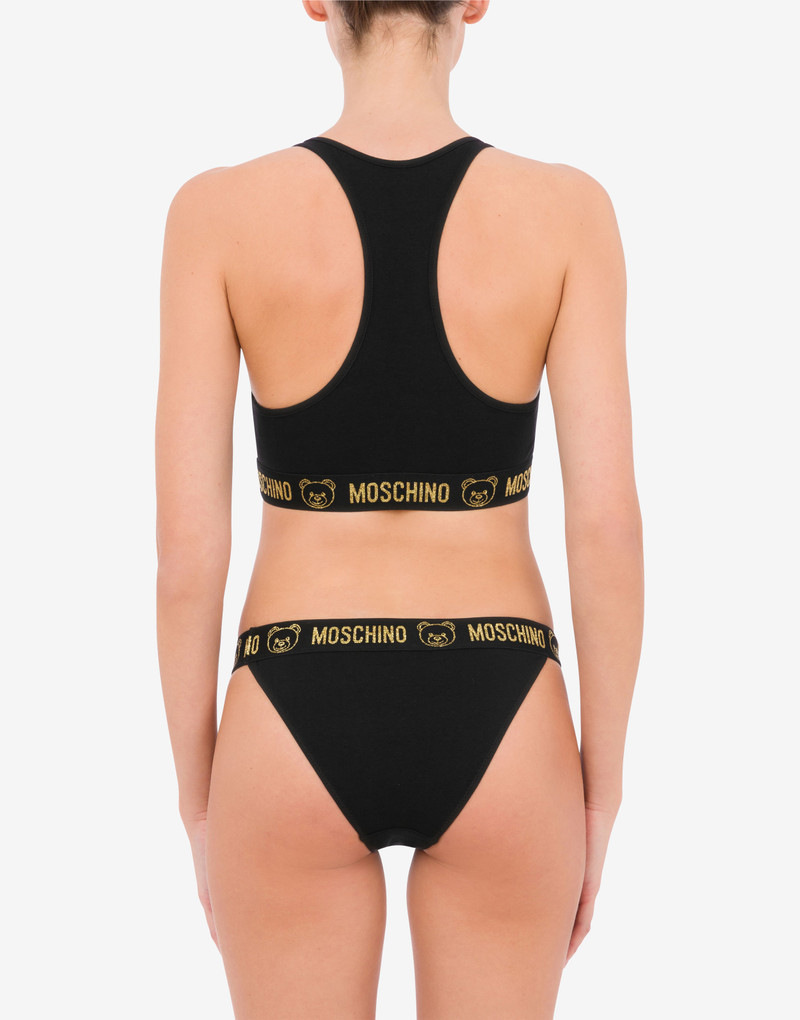 TEDDY ELASTIC BAND SPORTS BRA AND BRIEFS 3